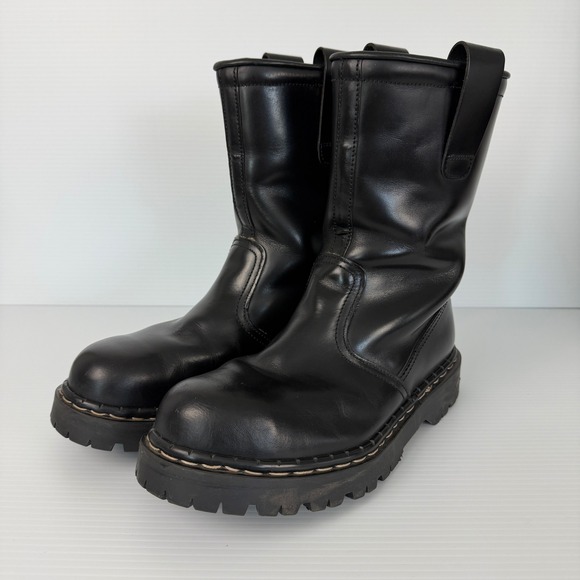 Gripfast Original England Black Leather Pull On Industrial Punk Mens US 10‎ UK 9 main image 7